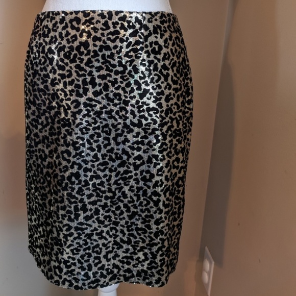 Alberto Makali Dresses & Skirts - Alberto Makali NWT Sequined Animal Print Skirt 6